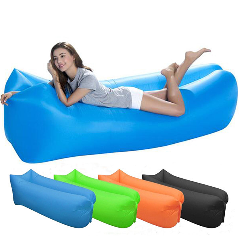 Inflatable Sofa Lazy Bag Camping Air Bed Lounger