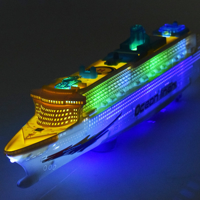 Electric universal cruise ship with light and music