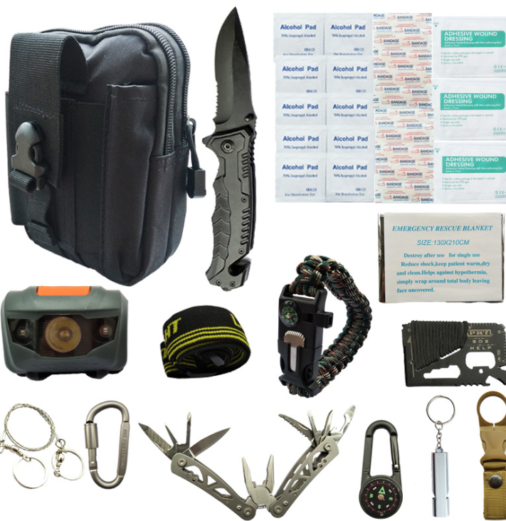 Travel outdoor equipment new first aid kit emergency survival kit tool car sos first aid kit set box