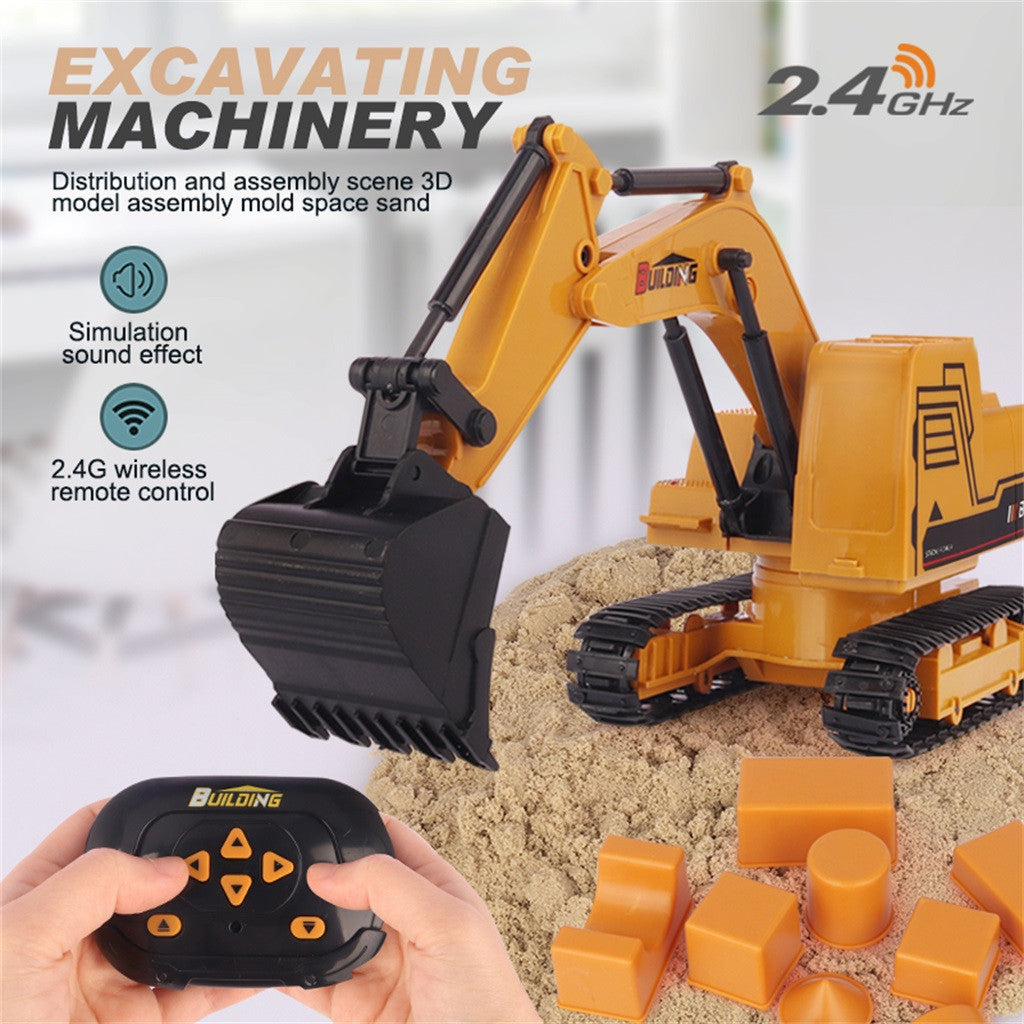 2.4G RC Truck Excavator Construction Digger Wireless Bulldozer Remote Control