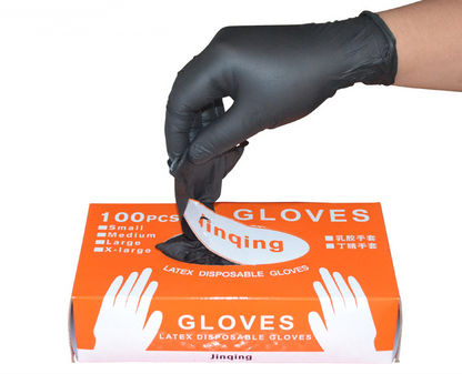 Black Nitrile Nitrile Disposable Gloves