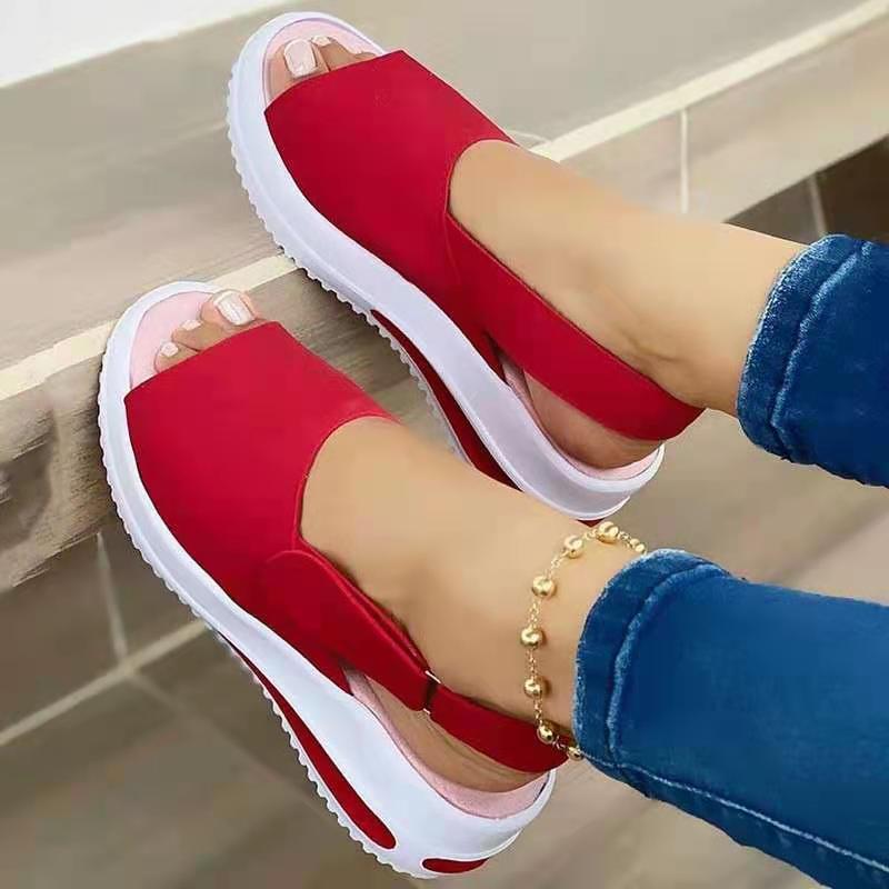 Velcro Casual Summer Women Sandals Fish Mouth Sandals