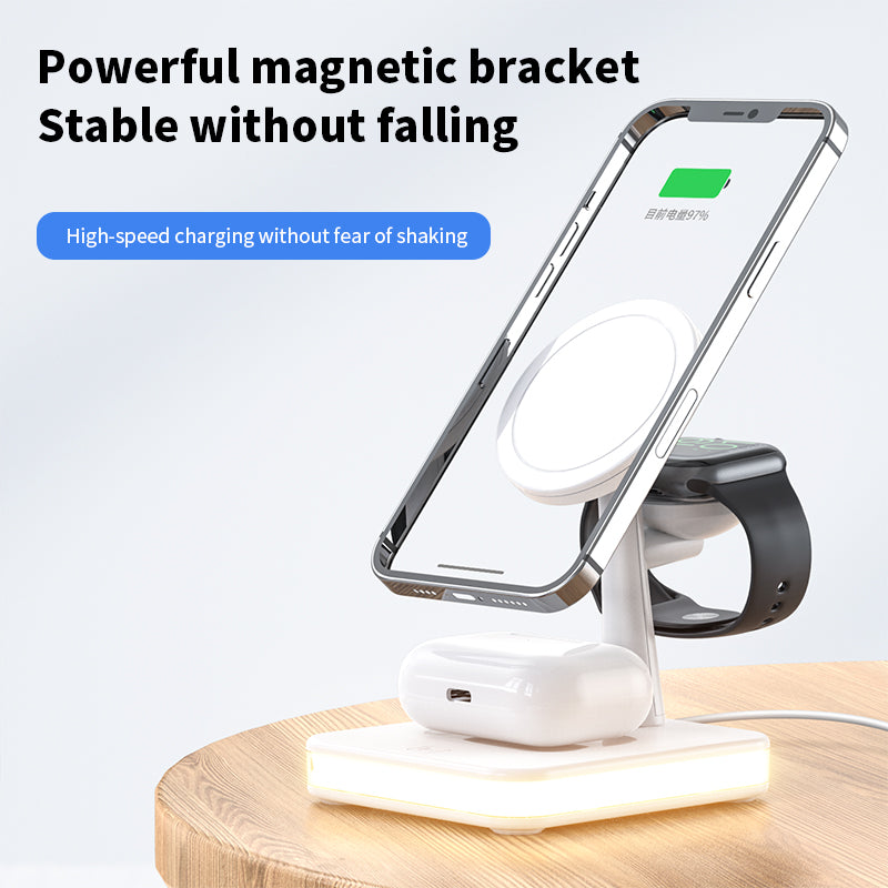 New Three-in-one Wireless Charger Magnetic Bracket