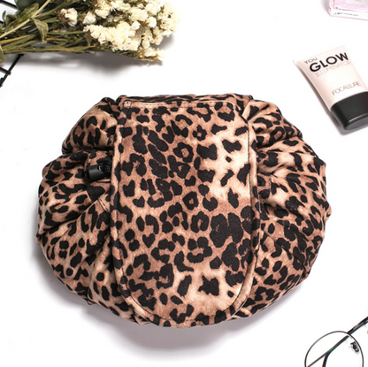 Animal Printing Large Capacity Drawstring Lazy Cosmetic Storage Bag