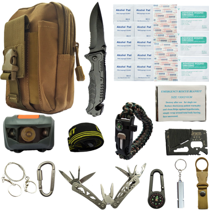 Travel outdoor equipment new first aid kit emergency survival kit tool car sos first aid kit set box