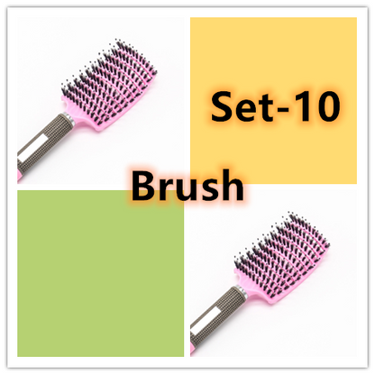 Hairbrush Anti Klit Brushy Haarborstel Women Detangler Hair Brush Bristle Nylon Scalp Massage  Teaser Hair Brush Comb