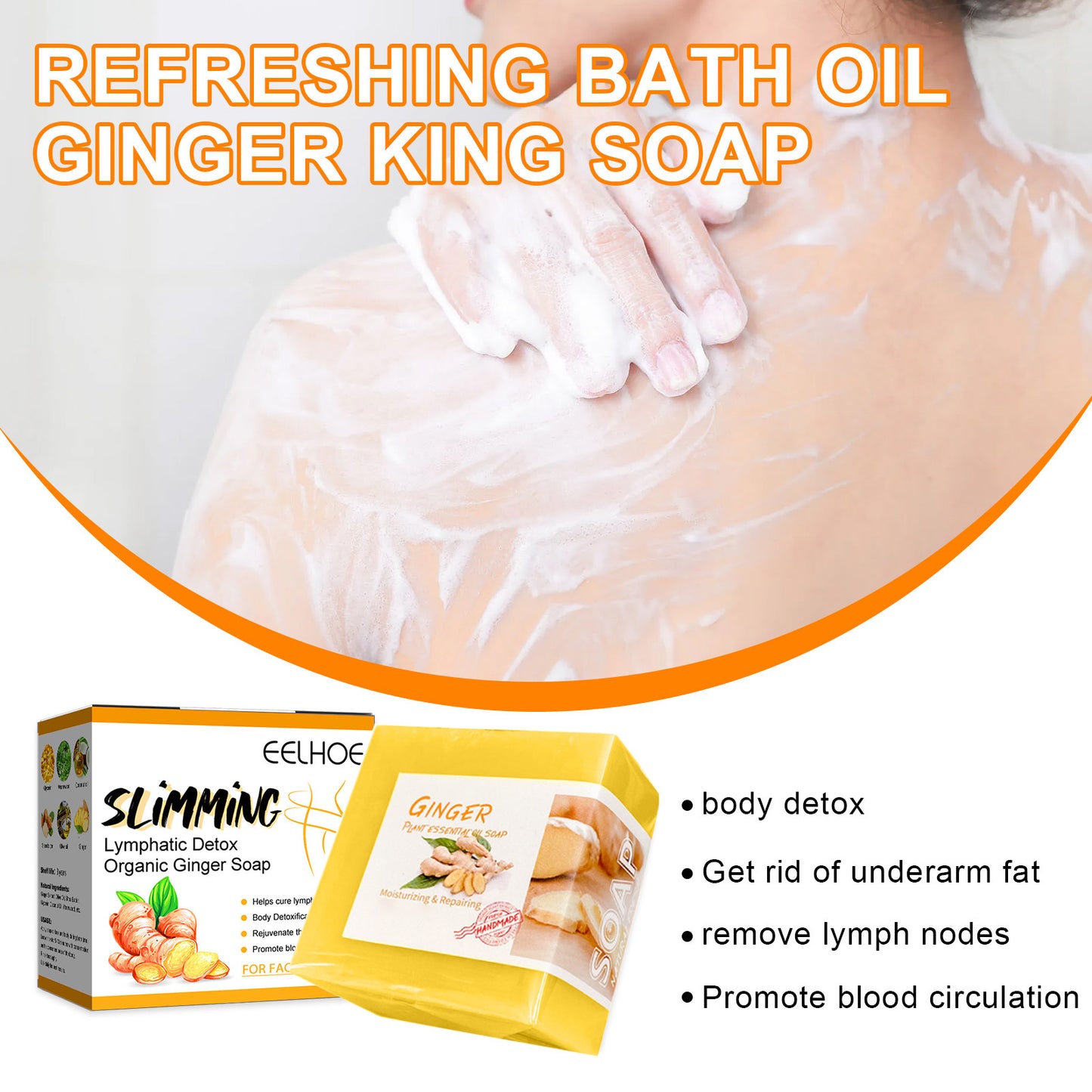 Ginger Slimming Soap Cleansing And Refreshing