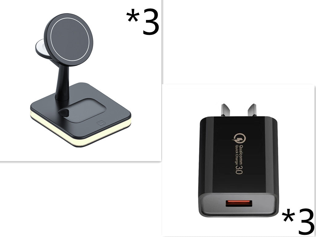 New Three-in-one Wireless Charger Magnetic Bracket