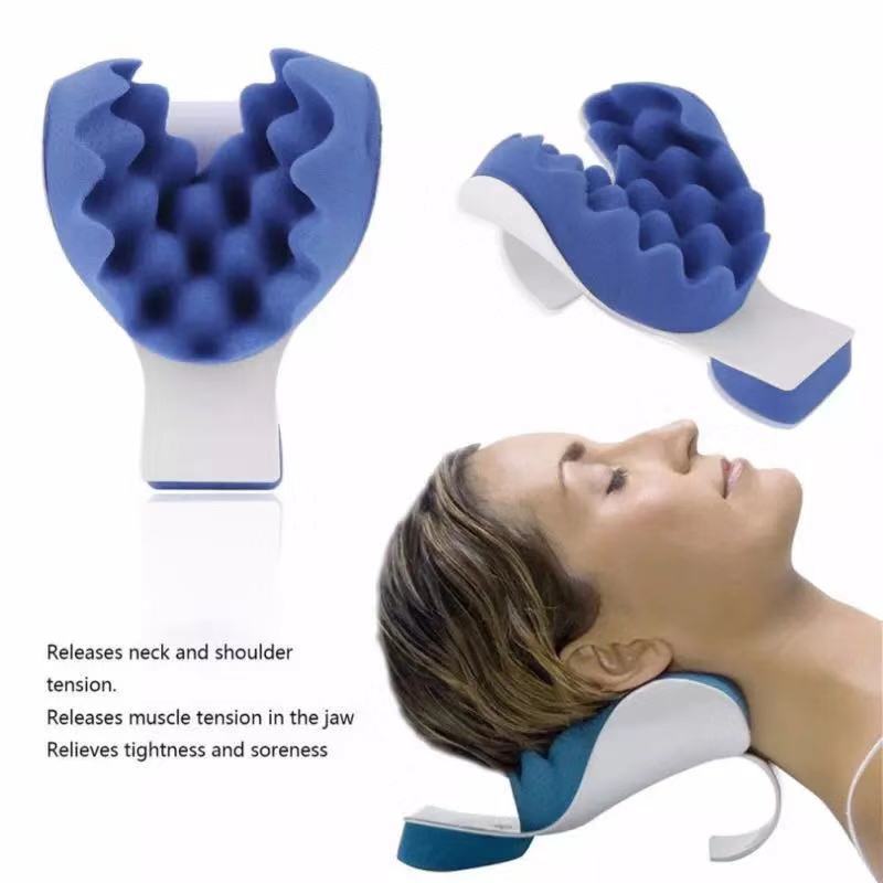 Support Pillow Blue Headrest Cushion Cervical Pillow