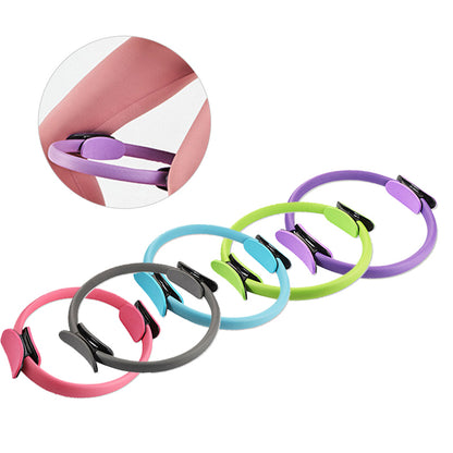 Yoga Fitness Pilates Ring Women Girls Circle Magic Dual Exercise Home Gym Workout Sports Lose Weight Body Resistance