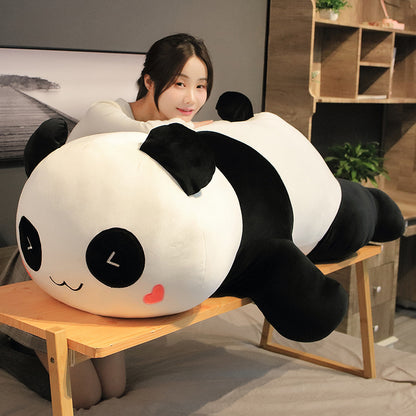 Lying Panda Pillow, Large Sleeping Pillow