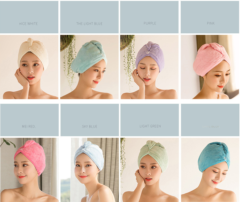 Women's Hair Dryer Cap, Absorbent Dry Hair Towel