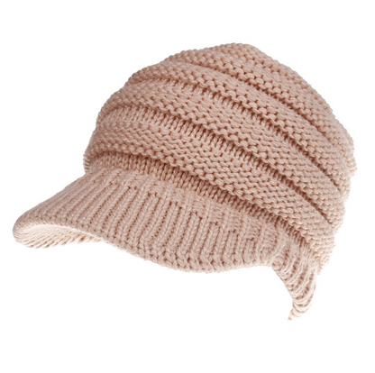 Women Ponytail Beanies Autumn Winter Hats Female Soft Knitting Caps Warm Ladies Skullies