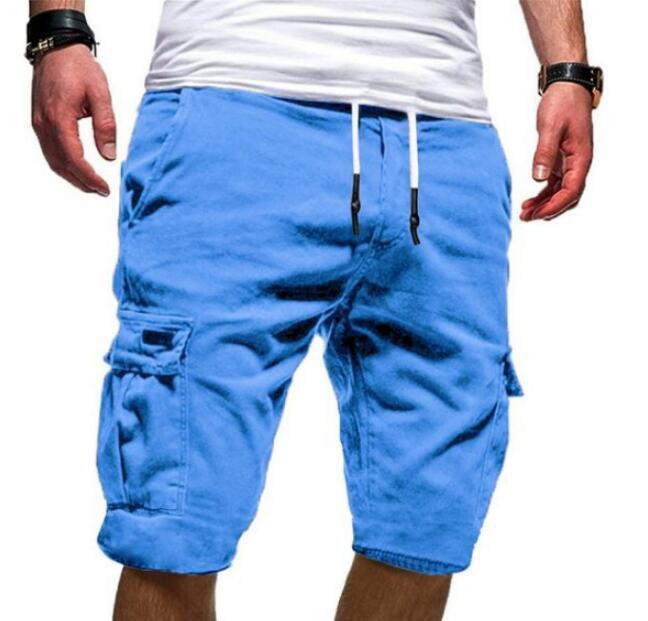 Men'S Casual Strappy Multi-Pocket Beach Shorts