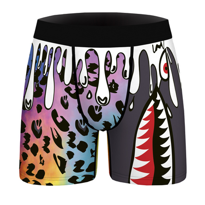 Men's Casual Shark Printed Breathable Boxer Underwear