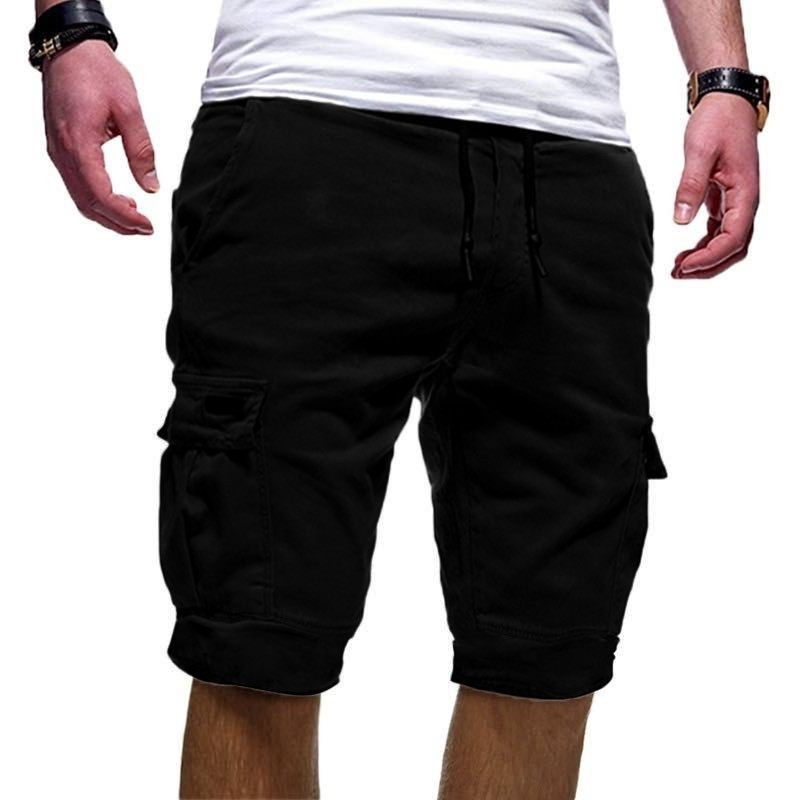 Men'S Casual Strappy Multi-Pocket Beach Shorts