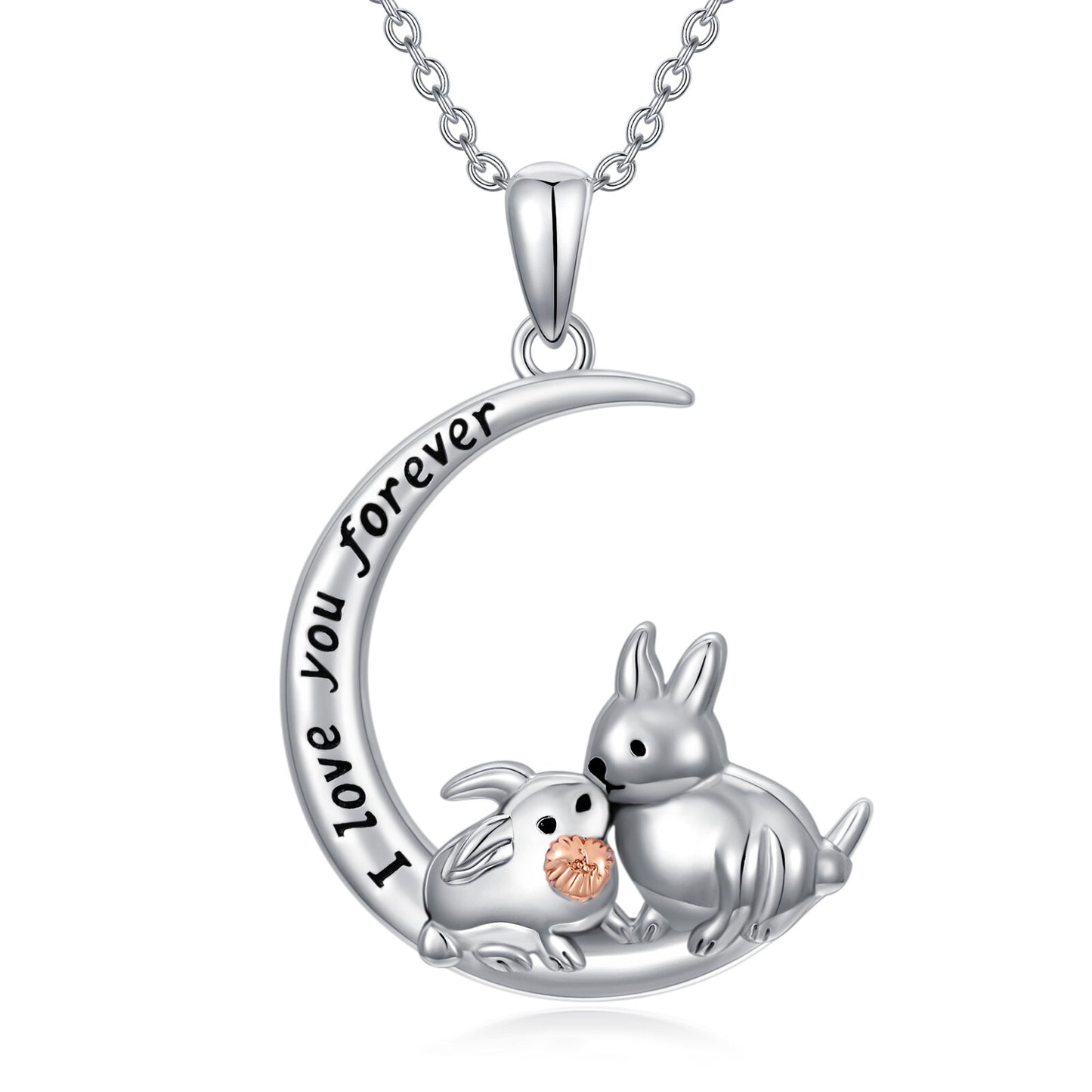 Bunny Necklace 925 Sterling Silver Rabbit NecklaceBunny Jewelry Bunny Lover Gifts