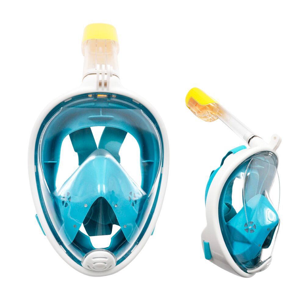 Children's Full Face Snorkeling Mask Anti-fog Equipment Set Underwater Goggles Breathing System