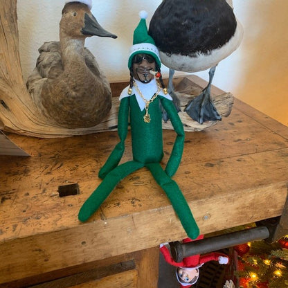 Snoop On A Stoop Christmas Elf Doll Bent Christmas Elf Doll For Home Decoration New Year Gifts Birthday Gifts