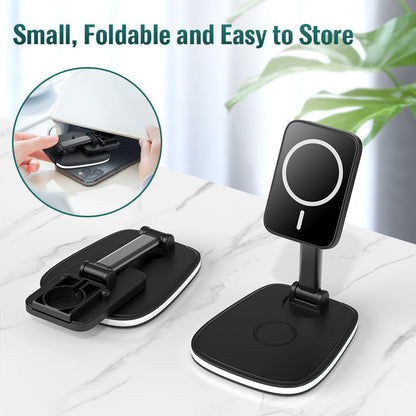 3in1  15W Folding Wireless Magnetic Charger