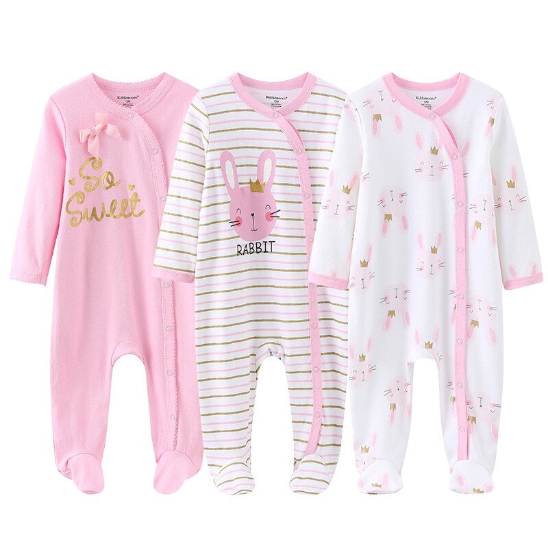 Cotton 1/3PCS Newborn Full Sleeve Autumn Clothing