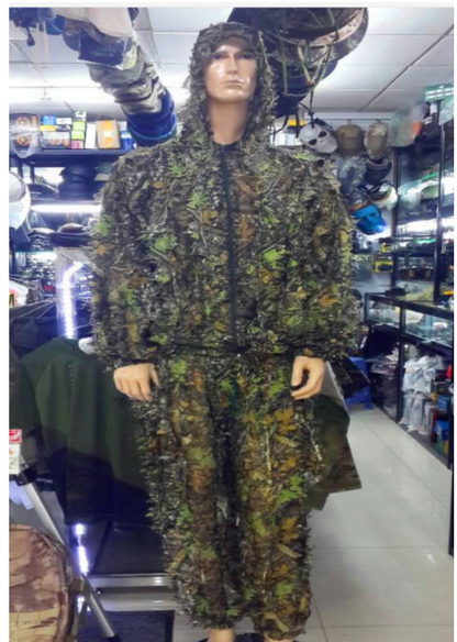 Hunting clothes New 3D maple leaf Bionic Ghillie Suits Yowie sniper birdwatch airsoft Camouflage Clothing jacket and pants