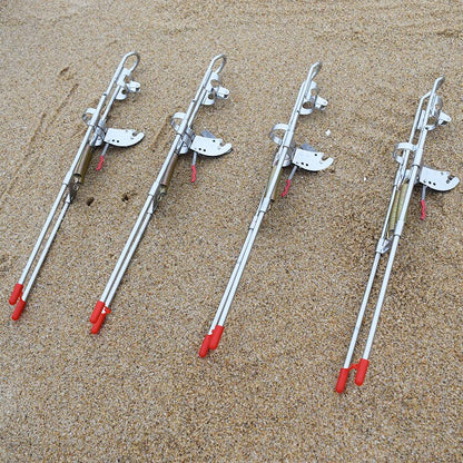 2019 New design with Pulley High Strength  Steel Automatic fishing rod mount spring fishing pole holder sea rod fishing tackle