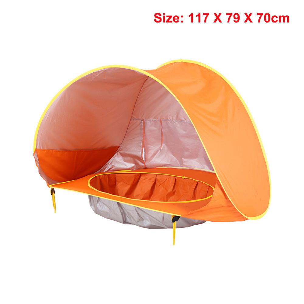 Kid Outdoor Camping Sunshade Baby Beach Tent Children Waterproof Pop Up sun Awning Tent BeachUV-protecting Sunshelter with Pool