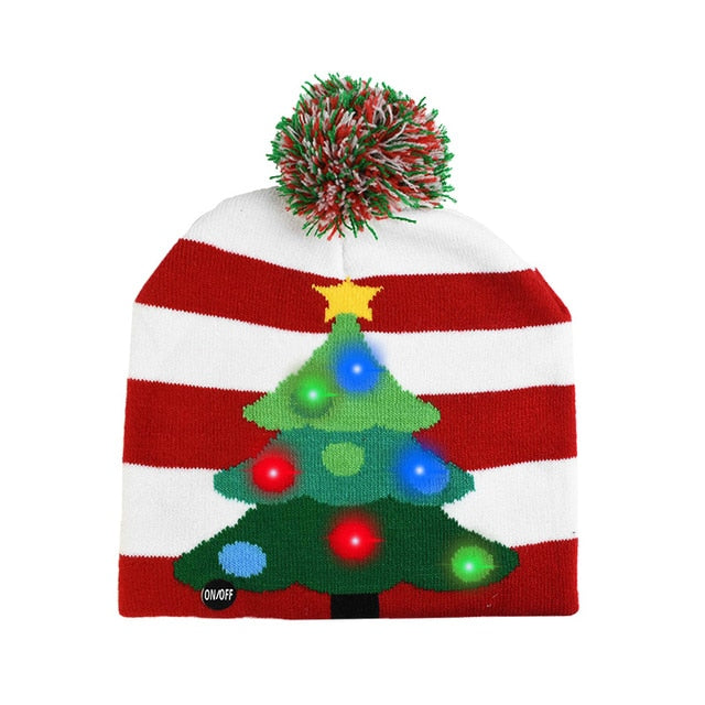 LED Christmas Knitted Hat