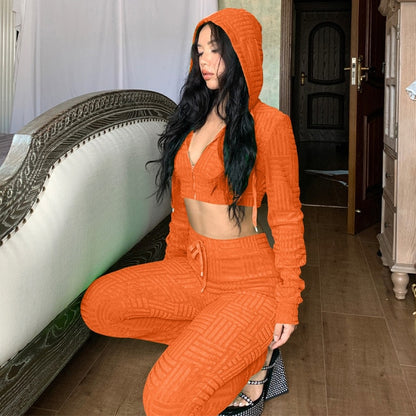 Waffle Tracksuit Set