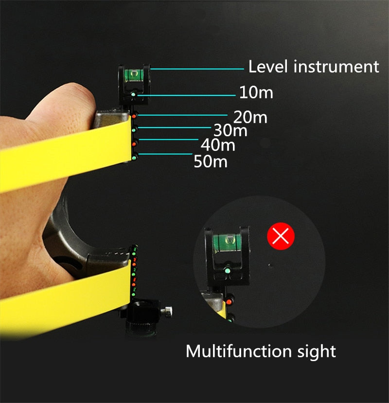 Big Power Rubber Band Slingshot High Precision