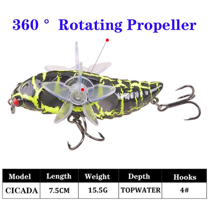 Rotating Propeller Fishing Lure