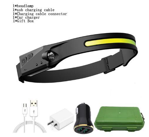 1200mAh USB Rechargeable Headlights