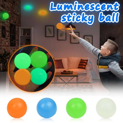 Glow In The Dark Sticky Wall Balls