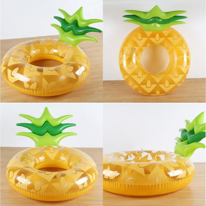 Giant Inflatable Pineapple Pool Float Summer Swimming Ring Pool Float Inner Tube Outdoor Beach Party Play Pool Water Fun Toy for