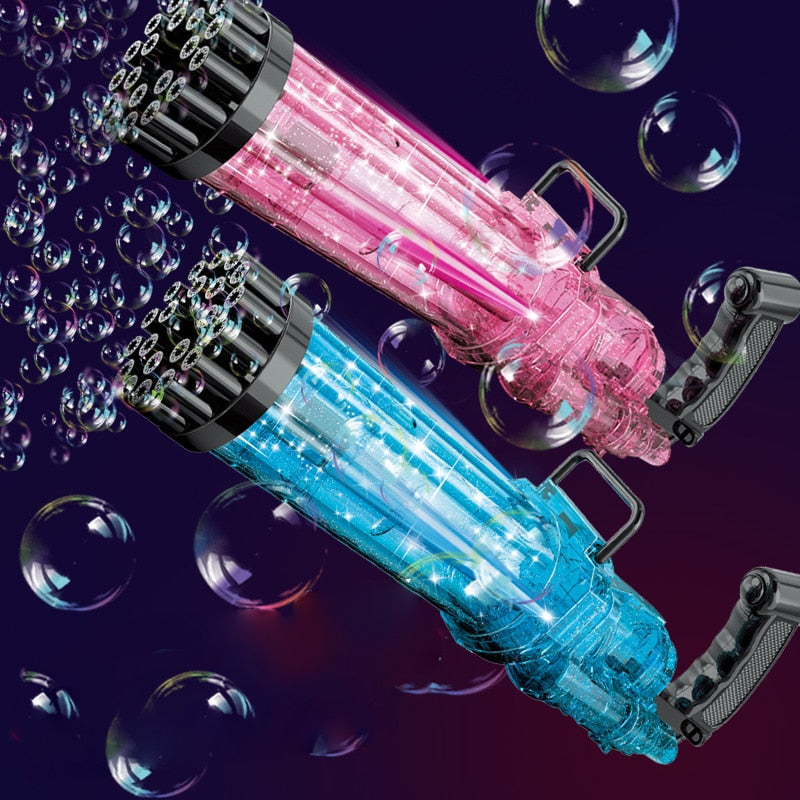 15/21 Holes Large Kids Gatling Bubble Gun Toys