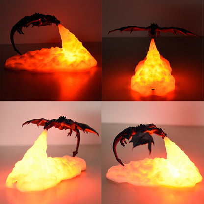 3D Fire Breathing Dragon Lamp