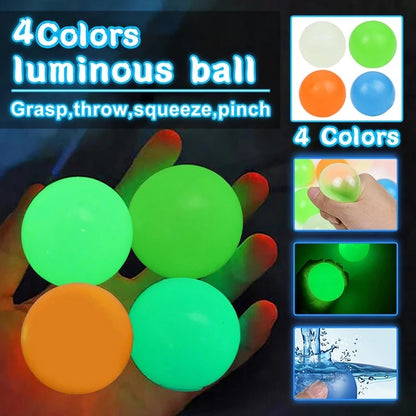 Glow In The Dark Sticky Wall Balls