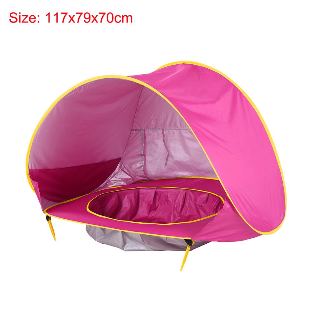 Kid Outdoor Camping Sunshade Baby Beach Tent Children Waterproof Pop Up sun Awning Tent BeachUV-protecting Sunshelter with Pool