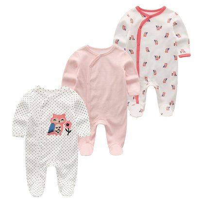 Cotton 1/3PCS Newborn Full Sleeve Autumn Clothing