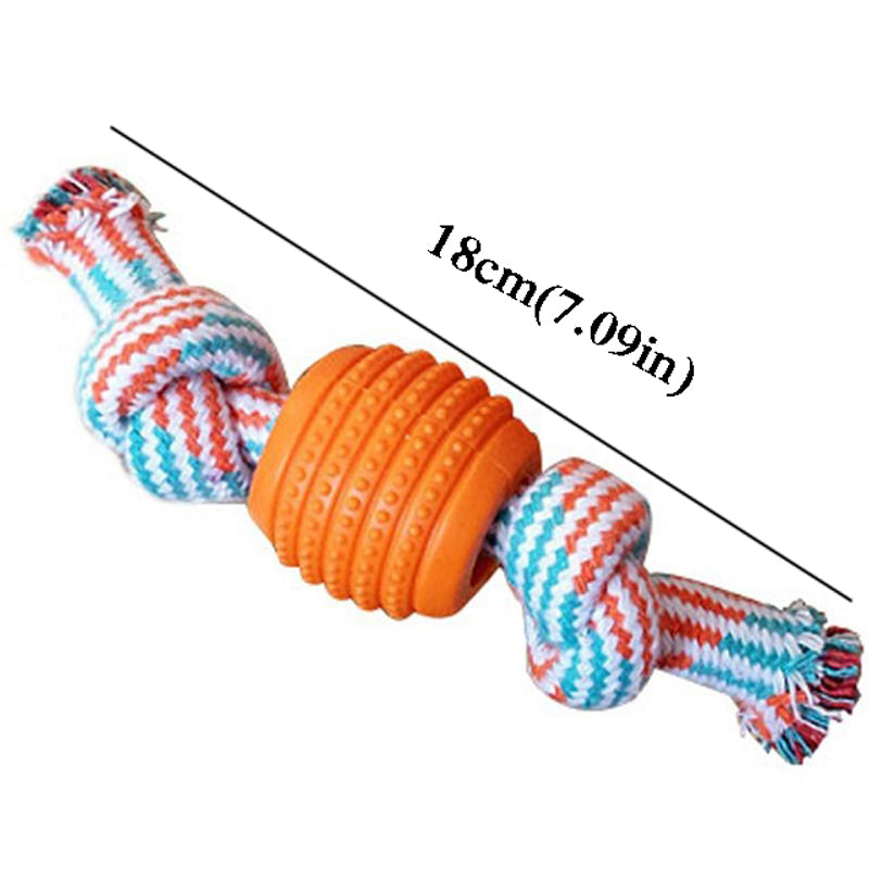 Bite Resistant Teething Rope Toy for Small and Medium Dogs