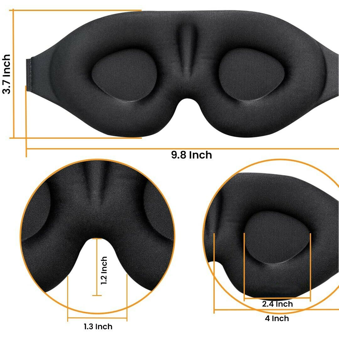 2 Pack Travel 3D Eye Mask