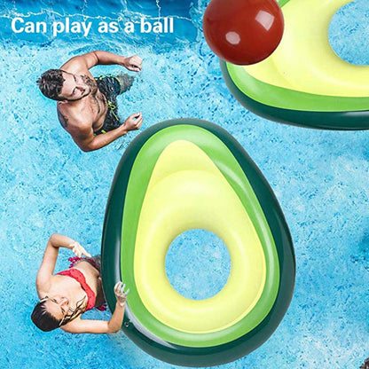 Beach Sports Avocado Swimming Ring Inflatable Swim Giant Pool Float For Adults For Pool Tube Circle Float Swim Pool Toy