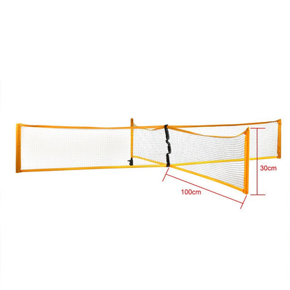 Portable Professional Outdoor Sand Grass Or Indoors Cross Volleyball Sports Volleyball Net Tennis Badminton Square Net 1mx0.3m S