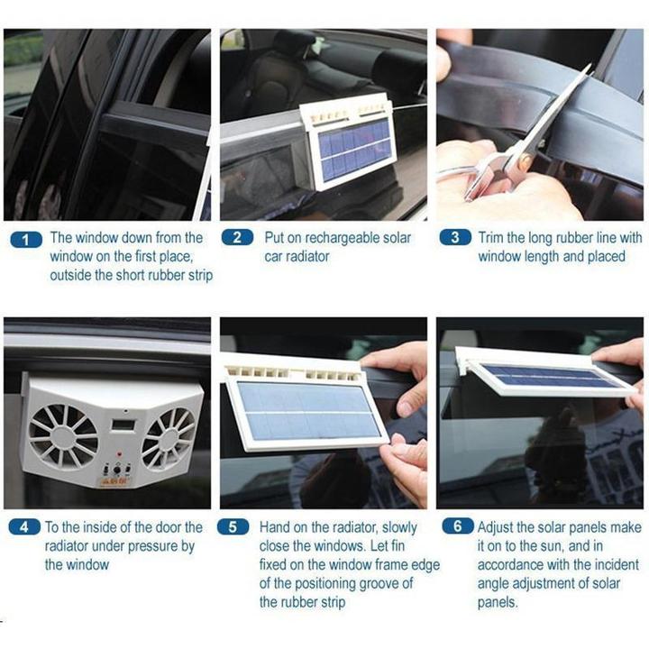 Solar Power Car Cooler