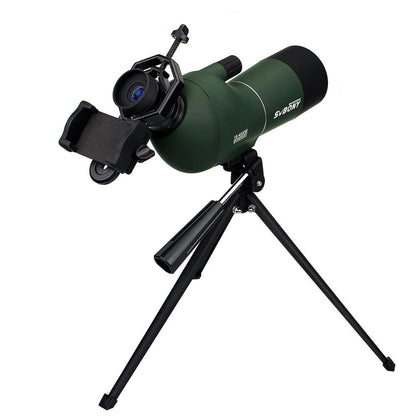 Svbony SV28 50/60/70mm Telescope Zoom Spotting Scope Waterproof Monocular w/ Universal Phone Adapter Mount for Hunting F9308