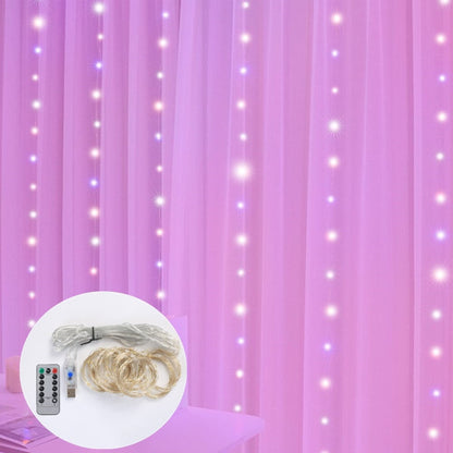 LED Curtain Waterdrop Garland Lights