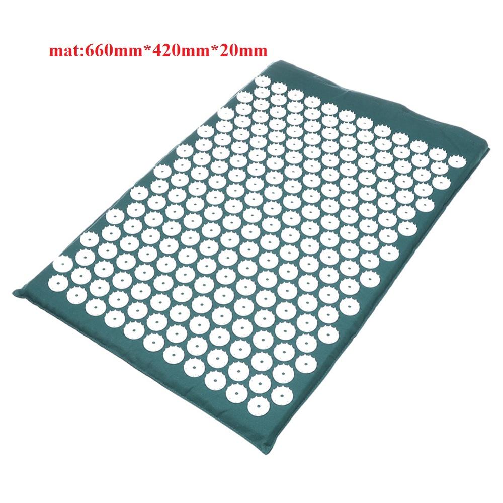 Massager Cushion Massage Yoga Mat Acupressure Relieve Stress Back Body Pain Spike Mat Acupuncture Massage Yoga Mat with Pillow