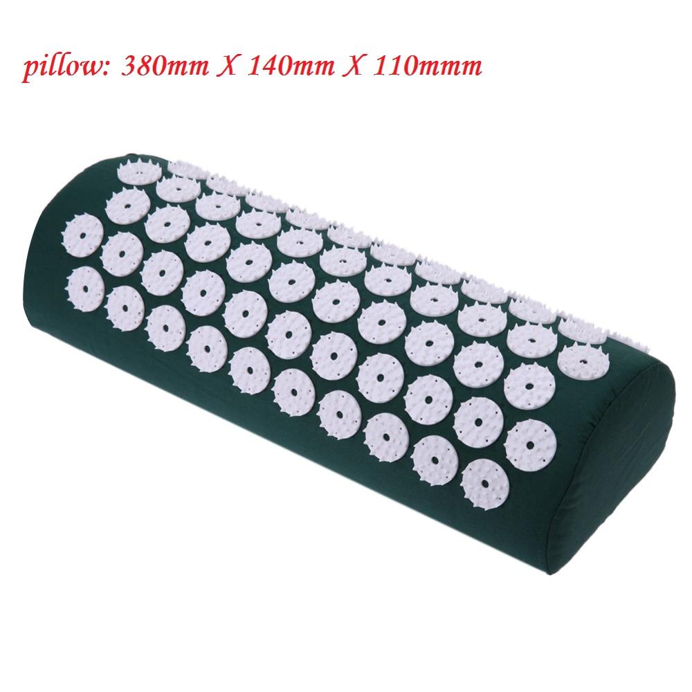 Massager Cushion Massage Yoga Mat Acupressure Relieve Stress Back Body Pain Spike Mat Acupuncture Massage Yoga Mat with Pillow