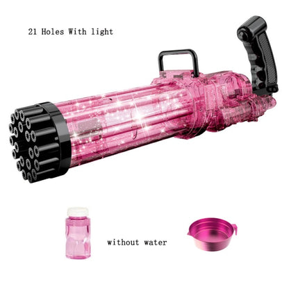 15/21 Holes Large Kids Gatling Bubble Gun Toys